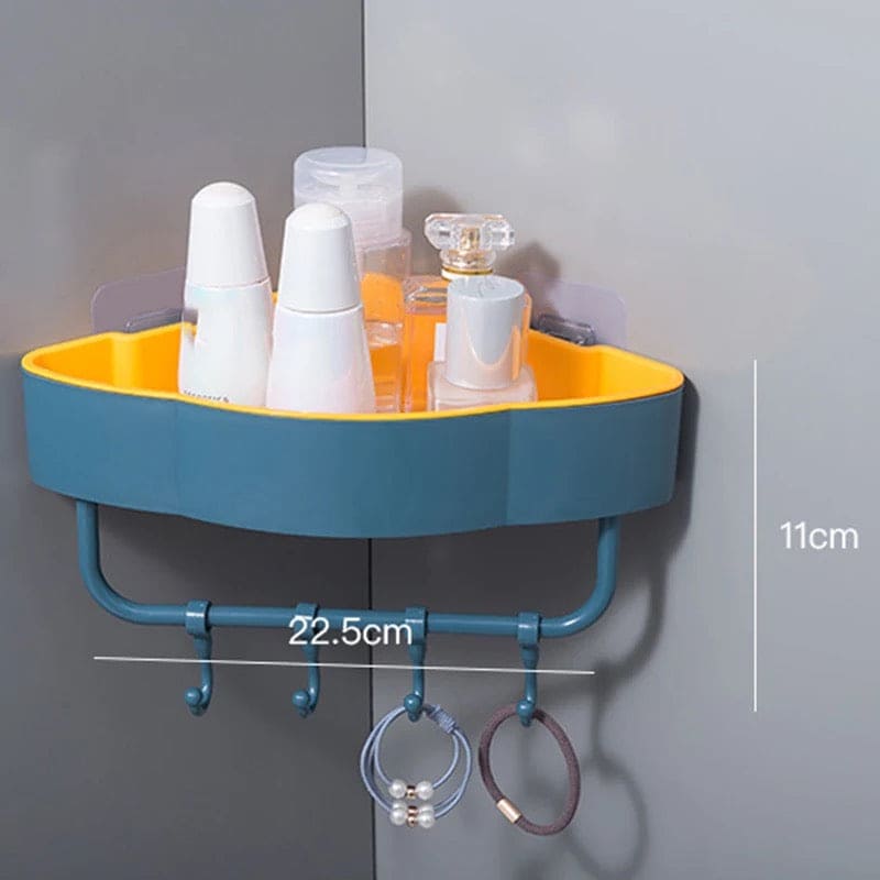Bathroom Corner Shelf, Wall-Mounted Corner Shelf Storage Rack, kitchen Punch Free Organizer Bathroom Corner Shelf, Wall-Mounted Corner Shelf Storage Rack, kitchen Punch Free Organizer